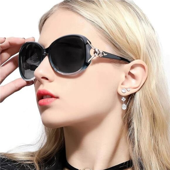 Sunglasses for Women Trendy Polarized Sunglasses Oversized Big Sun - Picture 3 of 6
